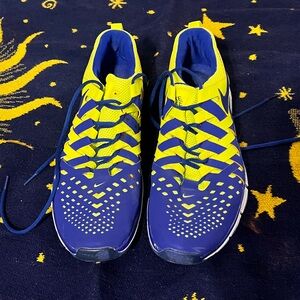 Nike Blue and Yellow Sneakers
